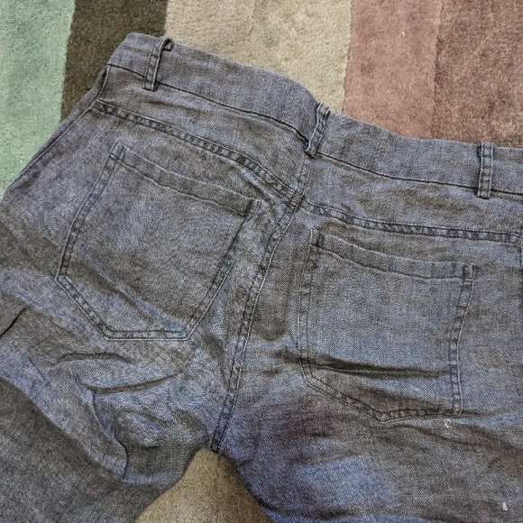 Brand 6397 Gray Linen Pants 4 - Picture 5 of 7